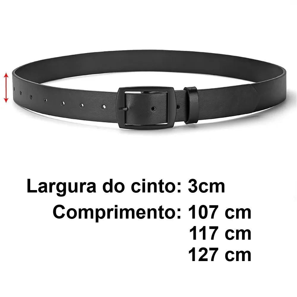 Cinto de Couro Masculino Vantor Aurum - Loja Vantor